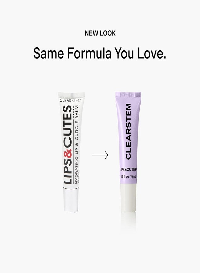 CLEARSTEM LIPS&CUTES Lip Balm & Cuticle Care - Multi-Tasking Hydrating Balm with Peptides, Vitamin E & Green Tea - Lip Care Products & Cuticle Balm Essentials for Daily Soothing & Nourishing Routine - Image 3